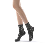 Polka Party Glitter Ankle Sock | Black - Sock Season
