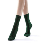 Polka Party Glitter Ankle Sock | Green - Sock Season