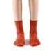 Polly Fuzzy Crew Sock | Rust - Sock Season