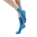 Princess Lulu Ruffle Crew Sock | Blue - Sock Season